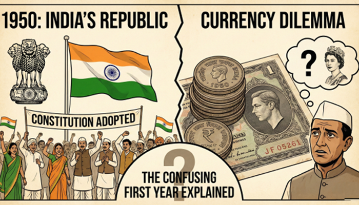 Jan 26, 1950: India Became a Republic But Kept the British Queen on Currency - The Confusing First Year Explained